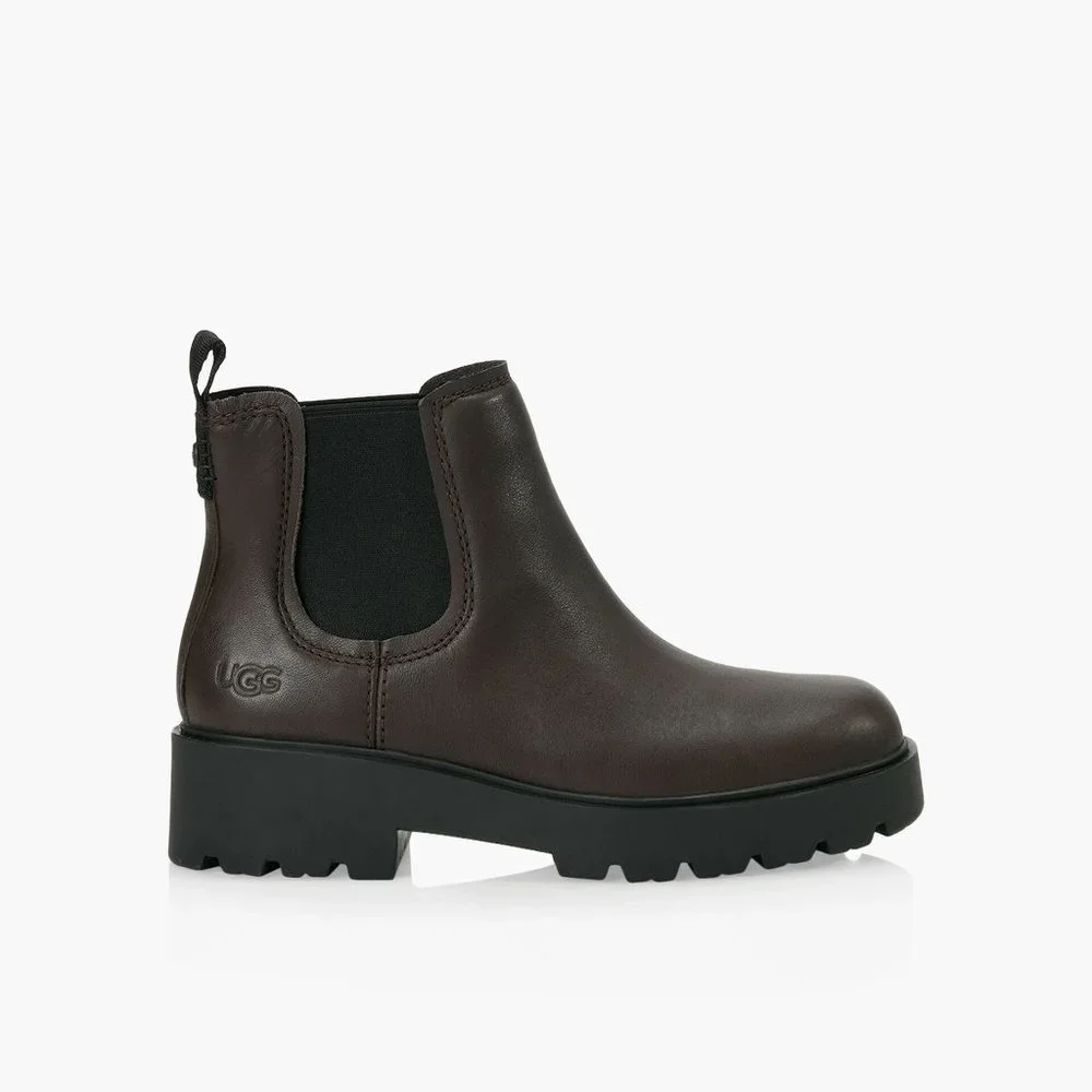 UGG Brown Leather Boot (Size 7 NWT) - Picture 1 of 5